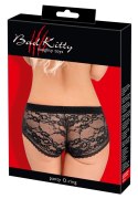 Bad Kitty Koronkowy Panty O-Ring z elastycznym pierścieniem S czarny