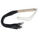 Bad Kitty Mini Bicz Czarny z Kryształową Rączką 40 cm