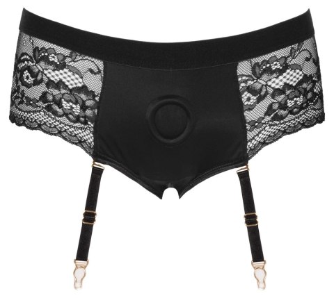 Bad Kitty Strap-On XL z Koronką i Paskami do Pończoch, Czarny Bad Kitty Strap-On XL z Koronką i Paskami do Pończoch, Czarny
