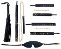 Bad Kitty Zestaw 6 Elementow Bondage Granatowo-Złoty PU Elegancki