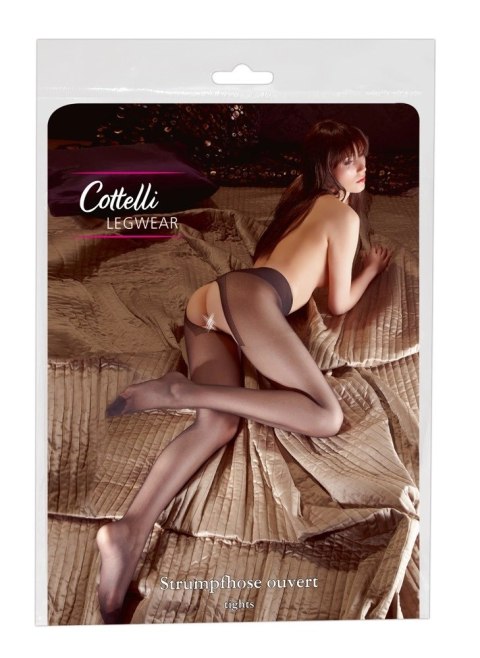 Cottelli LEGWEAR rajstopy damskie czarne 20 DEN z otwartym kroczem Cottelli LEGWEAR rajstopy damskie czarne 20 DEN z otwartym kroczem