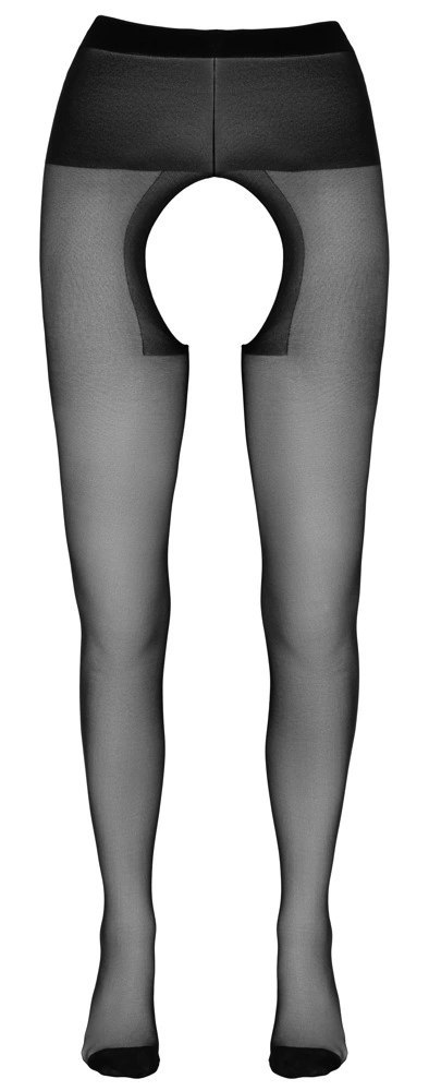 Cottelli LEGWEAR rajstopy damskie czarne 20 DEN z otwartym kroczem Cottelli LEGWEAR rajstopy damskie czarne 20 DEN z otwartym kroczem