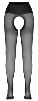 Cottelli Legwear rajstopy czarne z otwartym kroczem 20 DEN 1 rozm.