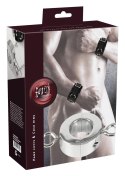 Fetish Collection Kajdanki na ręce + pierścień stalowy, regulowane