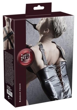 Fetish Collection Pasujący worek na ramiona z regulowanymi paskami czarny