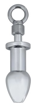 Fetish Collection Zestaw Kajdanki i Korek Metalowy z Łańcuchem 58 cm
