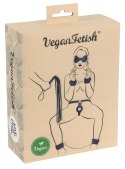 Vegan Fetish Zestaw 5-częściowy PU skorzany styl, czarny, uniwersalny