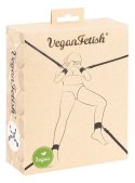 Vegan Fetish Zestaw do Krępowania Łożka - Regulowane Pasy i Mankiety, PU