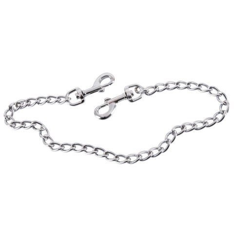 ZADO Łańcuch Metalowy 50 cm z Karabińczykami Srebrny ZADO Łańcuch Metalowy 50 cm z Karabińczykami Srebrny