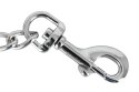 ZADO Srebrny Łańcuszek z Dwoma Karabińczykami 15 cm Metalowy