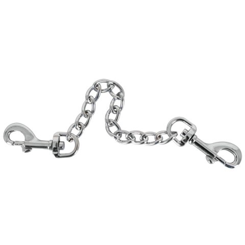 ZADO Srebrny Łańcuszek z Dwoma Karabińczykami 15 cm Metalowy ZADO Srebrny Łańcuszek z Dwoma Karabińczykami 15 cm Metalowy
