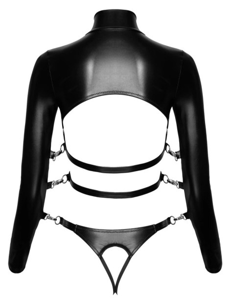 Bad Kitty Body Skorzane Otwarte Bez Biustu i Kroku M Czarny Bad Kitty Body Skorzane Otwarte Bez Biustu i Kroku M Czarny