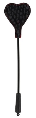 Bad Kitty Dwustronna Packa Serce Czarna 25cm Poliuretan/Futerko