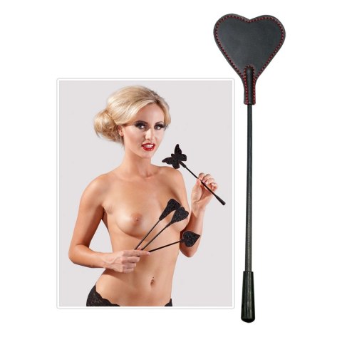 Bad Kitty Dwustronna Packa Serce Czarna 25cm Poliuretan/Futerko Bad Kitty Dwustronna Packa Serce Czarna 25cm Poliuretan/Futerko