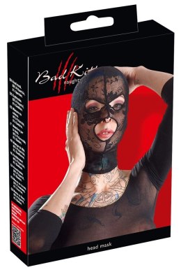 Bad Kitty Koronkowa Czarna Maska z Otworami na Oczy i Usta