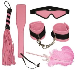 Bad Kitty Zestaw Akcesoriow BDSM 5-częściowy rożowo-czarny