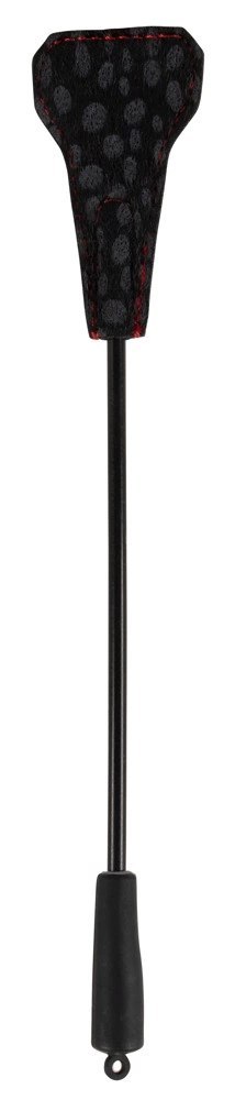 Bad Kitty czarny bat z łopatką, dwustronny, 25 cm, czerwone przeszycia Bad Kitty czarny bat z łopatką, dwustronny, 25 cm, czerwone przeszycia