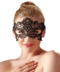 Cottelli ACCESSOIRES Maska haftowana z koronkową wstążką czarna