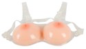 Cottelli Accessories silikonowe piersi na ramiączkach 1200g - regulowane