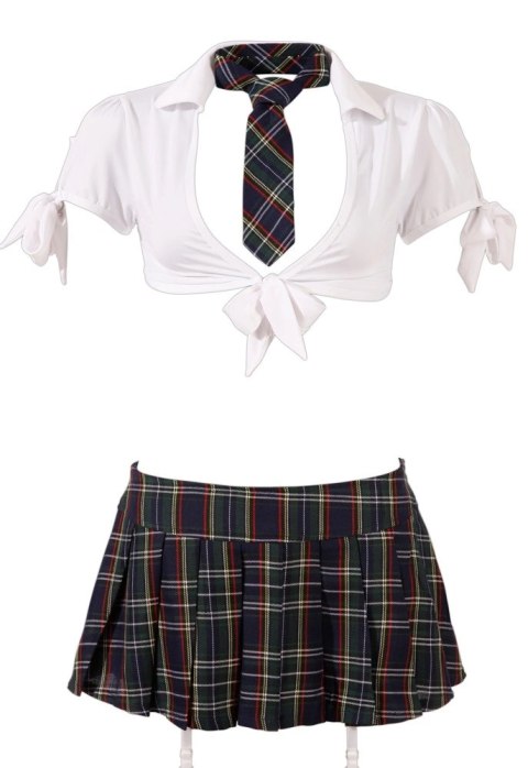 Cottelli Costumes Kostium Szkolny XL z Krotkim Topem i Spodnicą Cottelli Costumes Kostium Szkolny XL z Krotkim Topem i Spodnicą