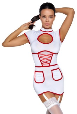 Cottelli Costumes Nurse Look Stroj Medyczny Biało-Czerwony M