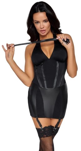 Cottelli Costumes Sukienka Dominatrix z Pejczem Czarna L