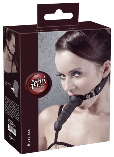Fetish Collection model knebla z anatomicznym elementem 12 cm czarny Fetish Collection model knebla z anatomicznym elementem 12 cm czarny