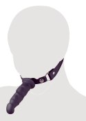 Fetish Collection model knebla z anatomicznym elementem 12 cm czarny
