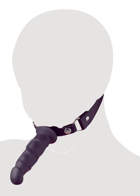 Fetish Collection model knebla z anatomicznym elementem 12 cm czarny Fetish Collection model knebla z anatomicznym elementem 12 cm czarny