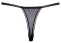 Cottelli LINGERIE Stringi open crotch haftowane M/L siateczka czarna