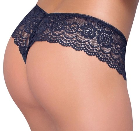 Cottelli LINGERIE Stringi wysokie z elastycznej koronki M czarne Cottelli LINGERIE Stringi wysokie z elastycznej koronki M czarne