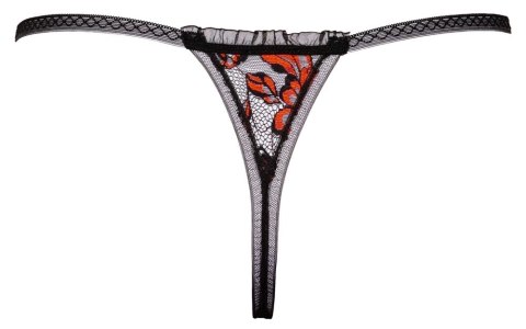 Cottelli LINGERIE Stringi z koronką i perełkami, rozmiar M/L, czarne Cottelli LINGERIE Stringi z koronką i perełkami, rozmiar M/L, czarne
