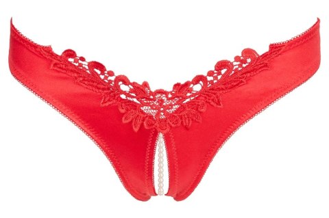 Cottelli Lingerie Satynowe Majtki Perłowe Czerwone S Cottelli Lingerie Satynowe Majtki Perłowe Czerwone S