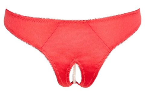 Cottelli Lingerie Satynowe Majtki Perłowe Czerwone S Cottelli Lingerie Satynowe Majtki Perłowe Czerwone S