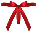Cottelli Lingerie Stringi Koronkowe Czerwone z Satynową Kokardą M/L