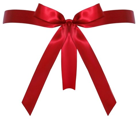 Cottelli Lingerie Stringi Koronkowe Czerwone z Satynową Wstążką S/M Cottelli Lingerie Stringi Koronkowe Czerwone z Satynową Wstążką S/M