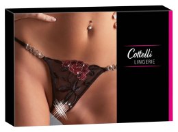 Cottelli Lingerie Stringi Kwiatowe Hafty Sznurowanie M/L