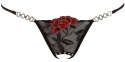 Cottelli Lingerie Stringi Kwiatowe Hafty Sznurowanie M/L