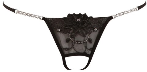 Cottelli Lingerie Stringi S/M z Kwiatowym Haftem i Dżetami Cottelli Lingerie Stringi S/M z Kwiatowym Haftem i Dżetami
