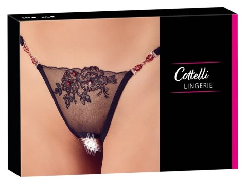 Cottelli Lingerie Stringi Siateczkowe z Haftem S/M Eleganckie