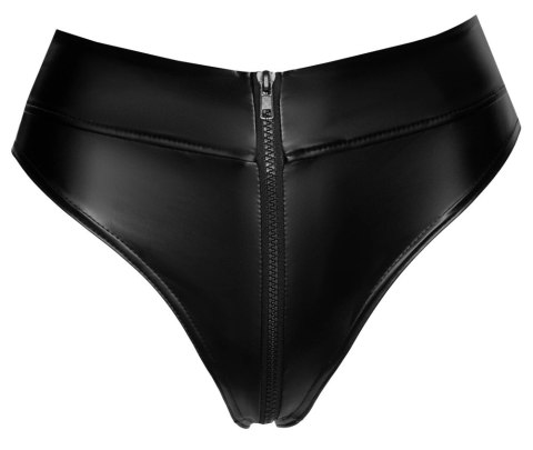 Noir Handmade XL - Czarne majtki matowe z dwukierunkowym zamkiem Noir Handmade XL - Czarne majtki matowe z dwukierunkowym zamkiem