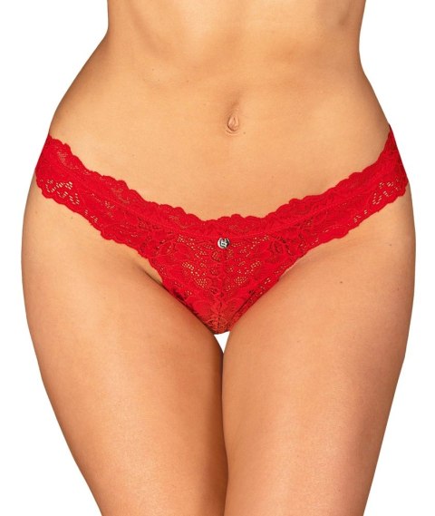 Obsessive Amor Cherris Stringi Koronkowe Czerwone S/M z Ozdobą Obsessive Amor Cherris Stringi Koronkowe Czerwone S/M z Ozdobą