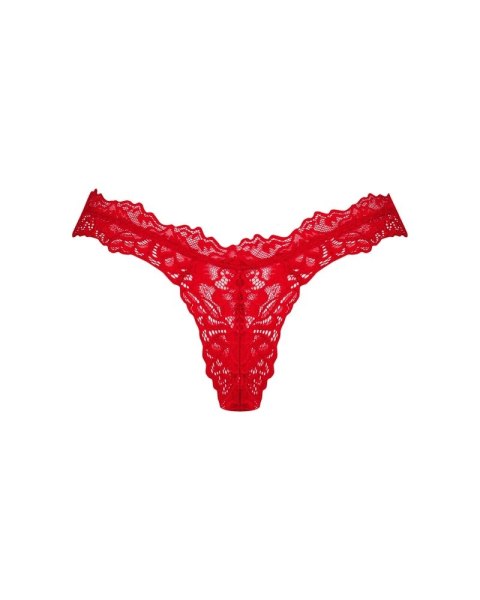 Obsessive Amor Cherris Stringi Koronkowe Czerwone S/M z Ozdobą Obsessive Amor Cherris Stringi Koronkowe Czerwone S/M z Ozdobą