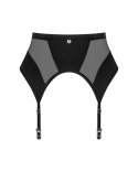 Obsessive Chic Amoria Czarny Pas do Pończoch M/L Regulowany Haftki