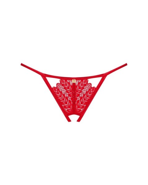 Obsessive Ingridia Stringi Koronkowe Czerwone XL/2XL Komfortowy Kroj Obsessive Ingridia Stringi Koronkowe Czerwone XL/2XL Komfortowy Kroj