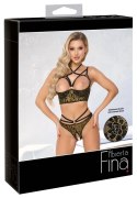 Abierta Fina Zestaw Koronkowy 2-częściowy Czarny 85B/L Longline
