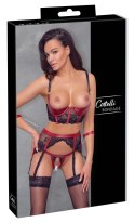 Cottelli Bondage zestaw 3-częściowy XL z mankietami i pasem do pończoch