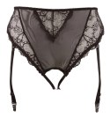 Cottelli CURVES majtki modelujące z paskami do pończoch 2XL czarne