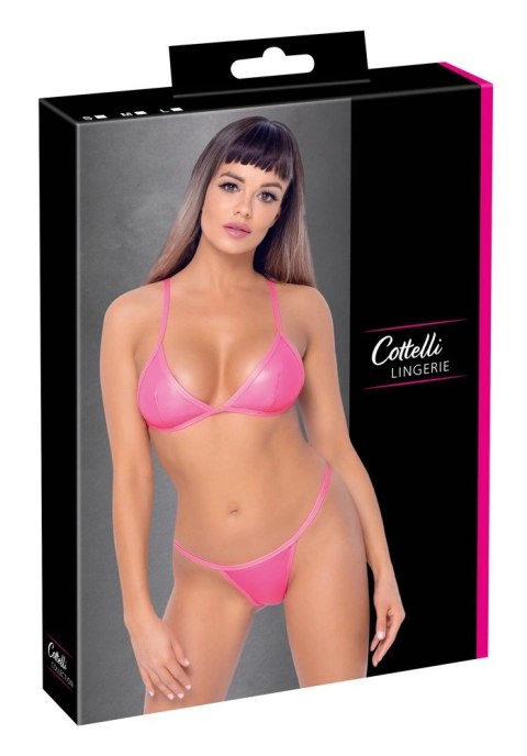 Cottelli Lingerie Bikini 2-częściowe neonowy roż M elastyczne Cottelli Lingerie Bikini 2-częściowe neonowy roż M elastyczne