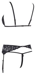 Cottelli Lingerie Zestaw 3-częściowy Kwiatowa koronka Czarny M